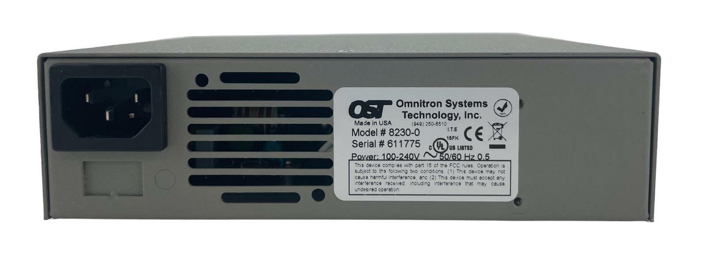 Omnitron Systems 8230-0 Managed Power Chassis w/ 8383-1 & 8503N-1 Modules