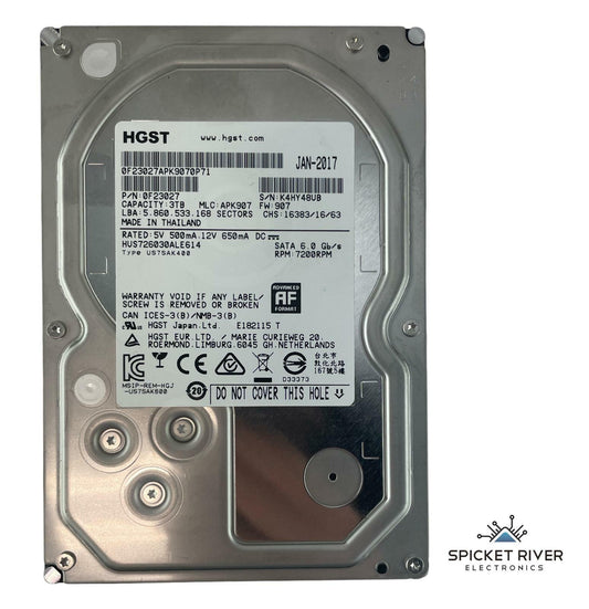 HGST HUS726030ALE614 3.5" 3TB HDD SATA 6.0 Gb/s 7200 RPM Hard Drive