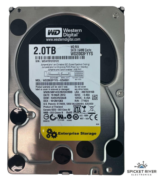 Western Digital WD2003FYYS-02W0B1 2TB 3.5 SATA 7200RPM HDD Hard Disk Drive