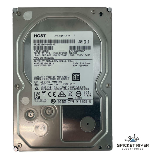 HGST HUS726020ALE614 3.5" 2TB HDD SATA 6.0 Gb/s 7200 RPM Hard Drive