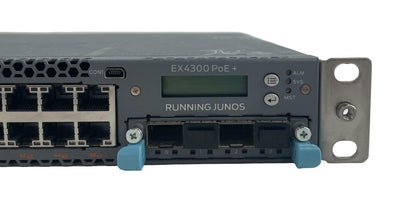 Juniper EX4300 PoE+ 48 Switch w/ 611-063980-R02 4x10GB SFP Ethernet Adapter Card