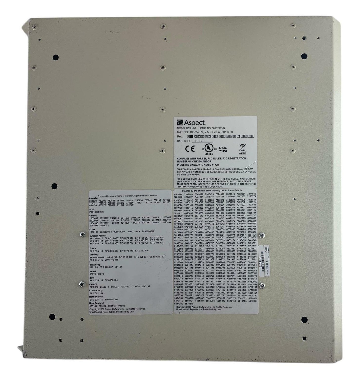 Aspect DCP-00 Digital Communications Processor 881371R-02 - READ