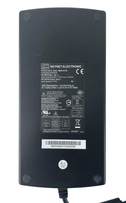 Genuine - Skynet Electronics BAR-A159 AC/DC 6-Pin Power Supply Adapter 24V 6A