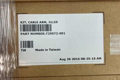 NEW - Lot of 6 - HP Cable Management Arm Kit 1U for HP G9 Servers PN: 729872-001