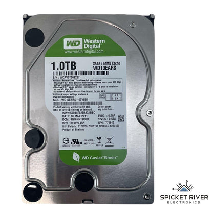 Western Digital Caviar Green WD10EARS 1TB SATA III 7200RPM 3.5" HDD Hard Drive