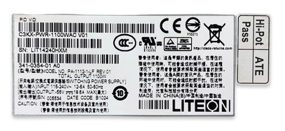 Cisco Catalyst C3KX-PWR-1100WAC V01 1100W AC Power Supply