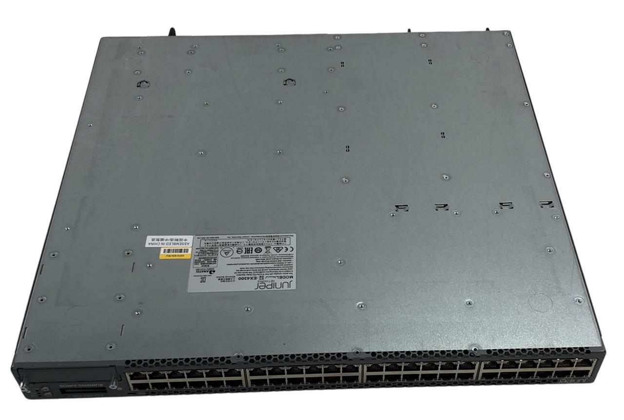 Juniper EX4300-48P 48-Port Gigabit PoE+ Networking Switch 2x PSUs
