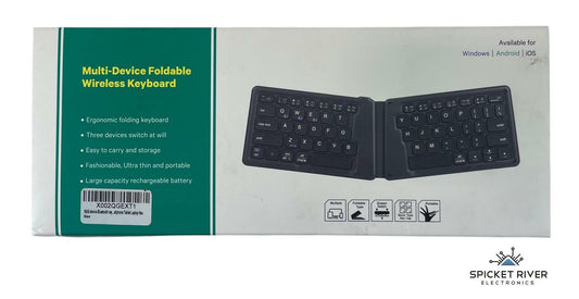 Multi-Device Portable Foldable Wireless Keyboard for Windows/Android/iOS