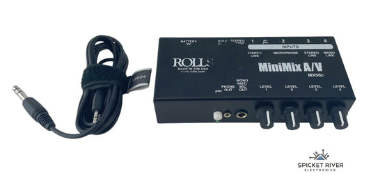 Rolls MX56c MiniMix A/V Audio Mixer - No AC