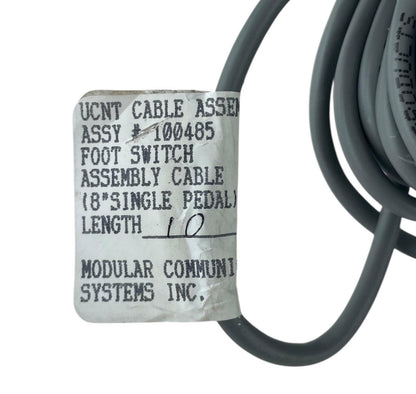LineMaster Clipper 642-S Single Pedal Footswitch 3-Pin 10ft Cable