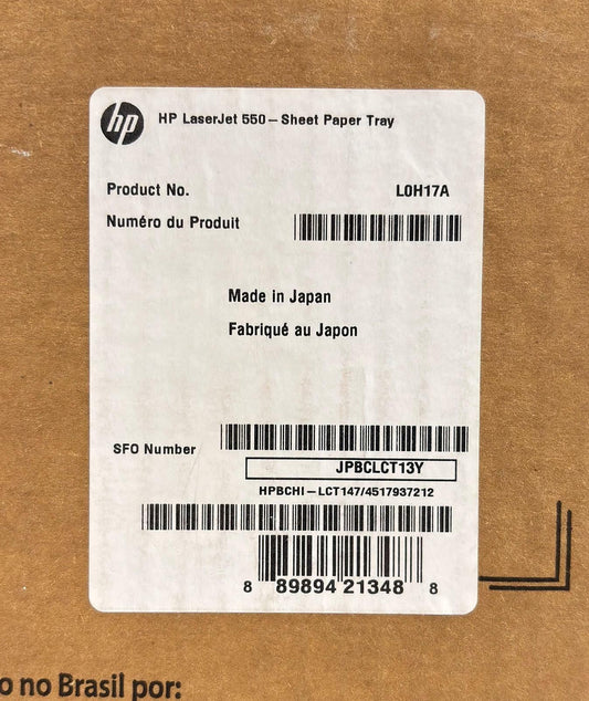 NEW - Open Box - HP LaserJet L0H17A 550-Sheet Paper Tray for M607 M608 M609