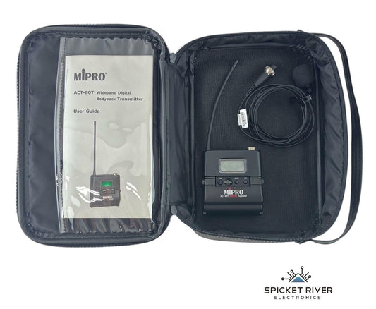 MiPro ACT-80T Wideband Digital Bodypack Transmitter 6E Freq w/ MU-53L Mic - READ