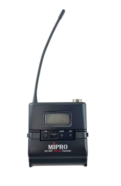 MiPro ACT-80T Wideband Digital Bodypack Transmitter 6E Freq w/ MU-53L Mic - READ