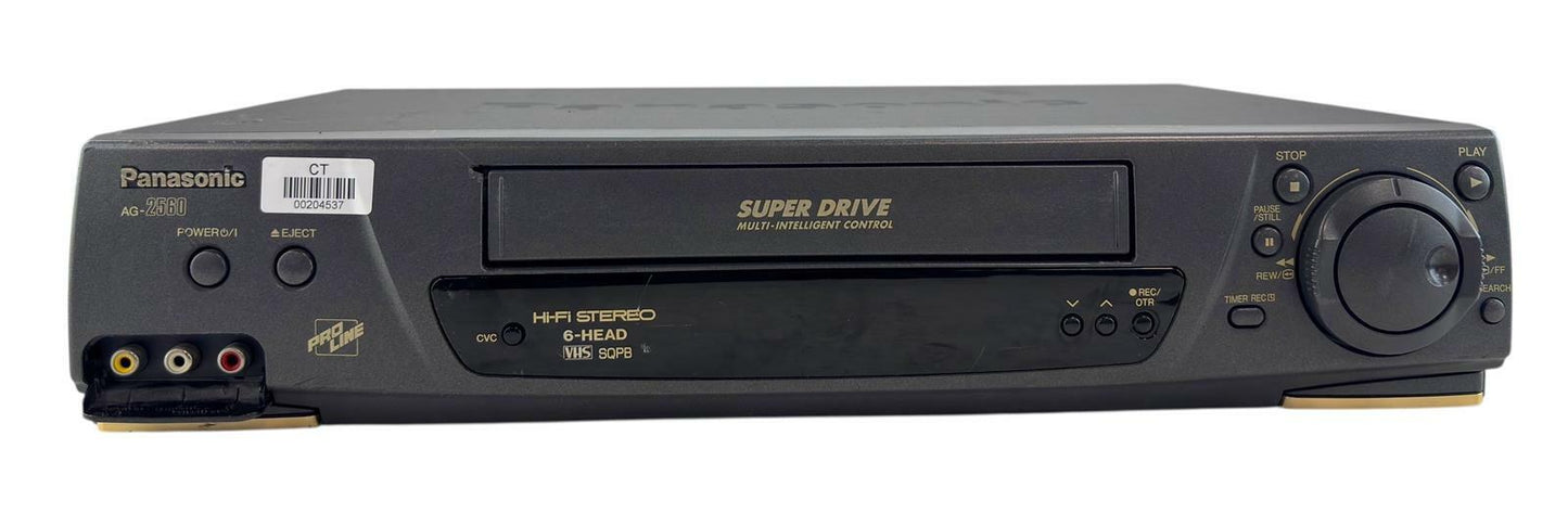 Panasonic AG-2560 Super Drive 6-Head VCR Multi-Intelligent Control - No Remote