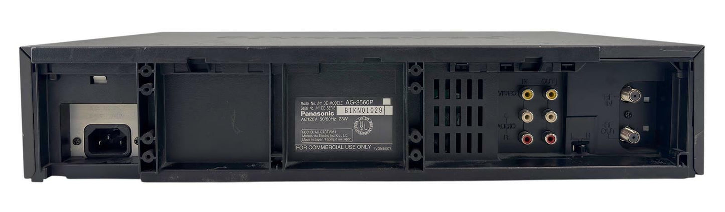 Panasonic AG-2560 Super Drive 6-Head VCR Multi-Intelligent Control - No Remote