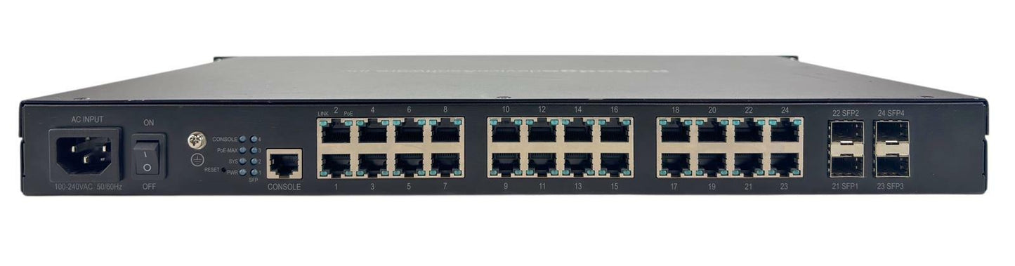 Pakedge SX-24P 24-Port Gigabit Ethernet Managed Switch w/ PoE/PoE+