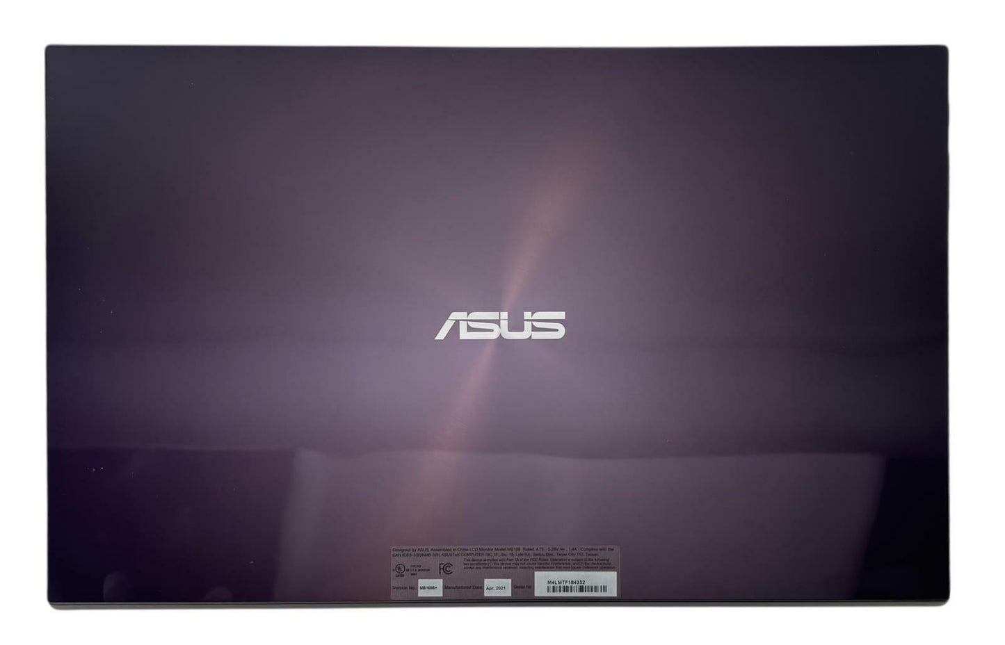 ASUS MB169B+ 15.6" USB 3.0 IPS FHD Portable Slim LCD Monitor