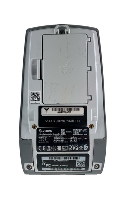 Zebra ZQ610 Mobile Direct Thermal Label Barcode Printer w/ WiFi