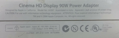 Genuine Apple A1097 90W HD DVI 23" Cinema Display Power Adapter