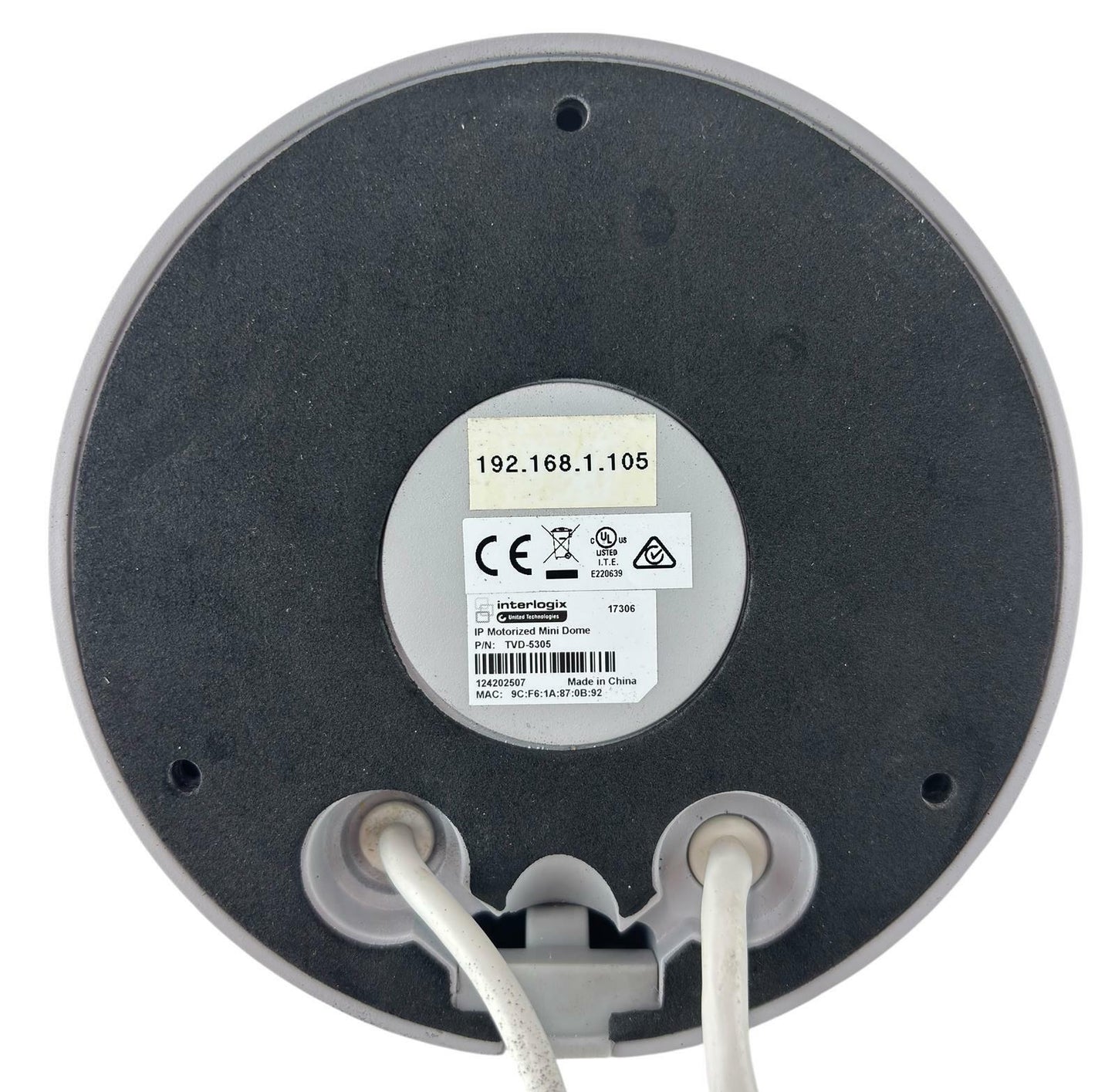 Interlogix TVD-5305 TruVision 2MPx H.264 IP IR Motorized Mini Dome Camera