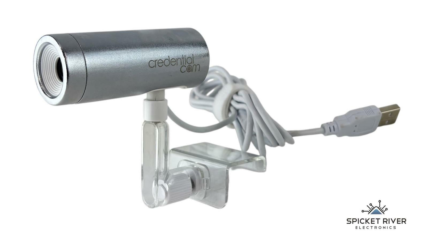 Credential Cam Photo ID Webcam for Mac & PC w/ LCD Clip Attachment