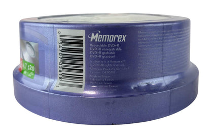 NEW - Memorex DVD+R 25-Pack Writable Discs 16x 4.7GB, 120min Video