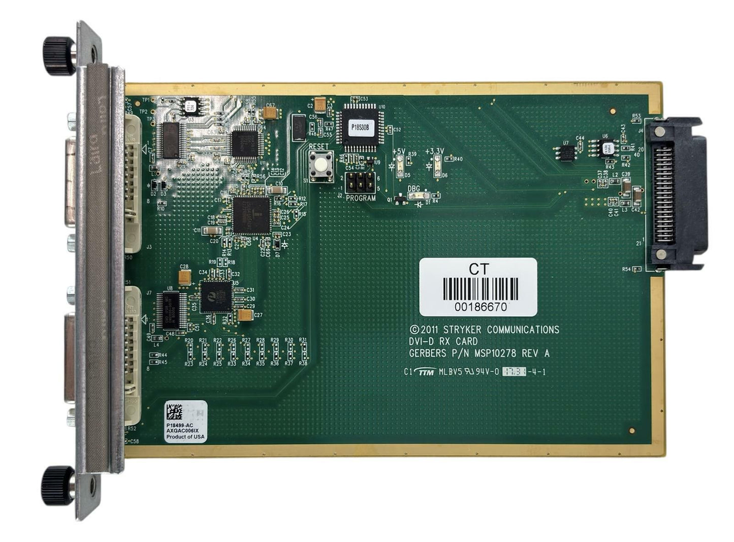 Stryker Communications MSP10278 DVI-D RX Card Module Board