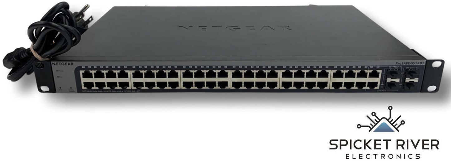 NetGear ProSafe GS748T 48-Port Gigabit Ethernet Smart Managed Switch