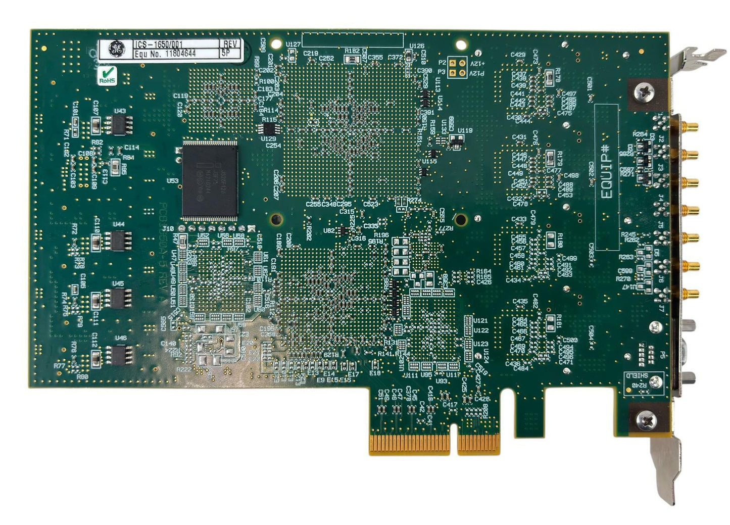 GE ICS-1650/001 PCIe x4 High-Speed 4-Channel ADC w/ Programmable Virtex-5 FPGA