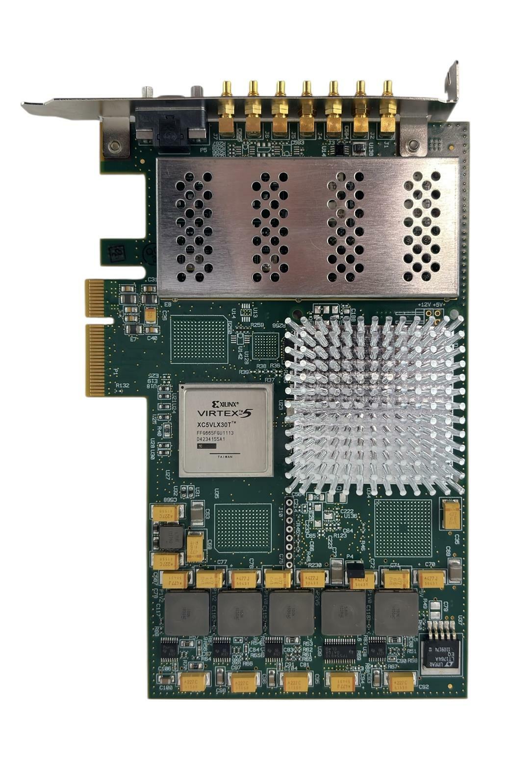 GE ICS-1650/001 PCIe x4 High-Speed 4-Channel ADC w/ Programmable Virtex-5 FPGA
