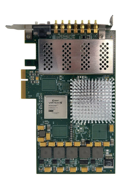 GE ICS-1650/001 PCIe x4 High-Speed 4-Channel ADC w/ Programmable Virtex-5 FPGA
