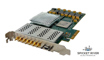 GE ICS-1650/001 PCIe x4 High-Speed 4-Channel ADC w/ Programmable Virtex-5 FPGA