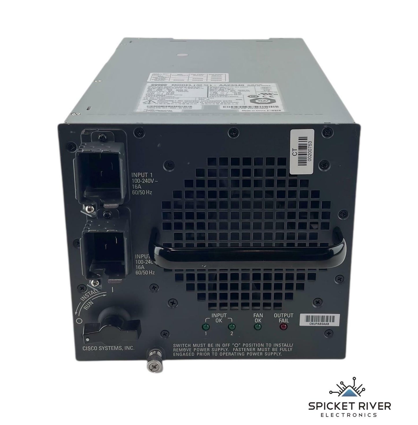 Cisco Astec AA23340 341-0092-03 6000W DC Power Supply for Catalyst 6500