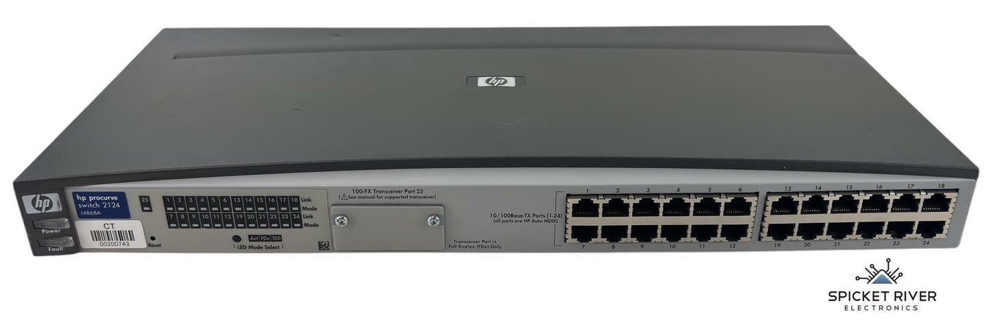 HP J4868A ProCurve 2124 24-Port 10/100Base-TX Ethernet Switch