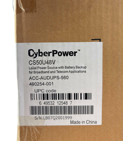 NEW - Open Box - CyberPower CS50U48V Battery Backup 48V
