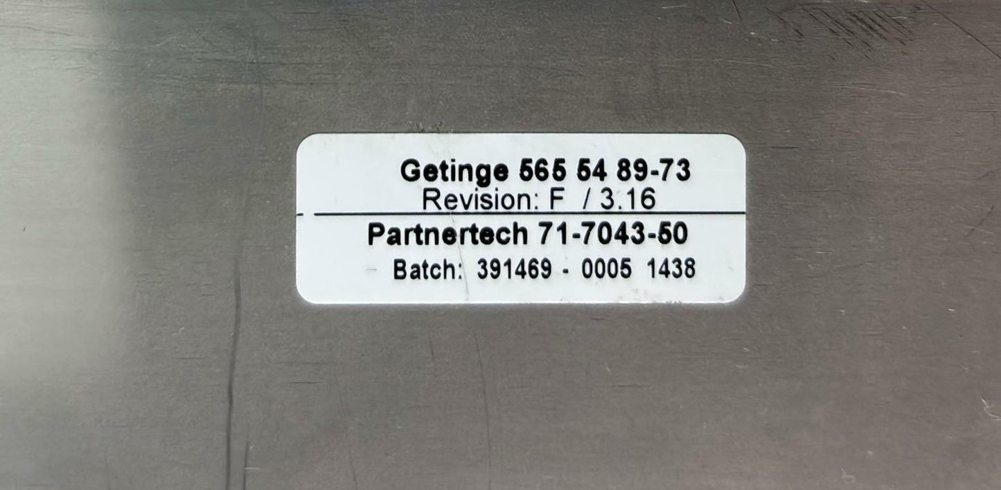 Getinge 5655489-73 Sterilizer Operator Control Panel