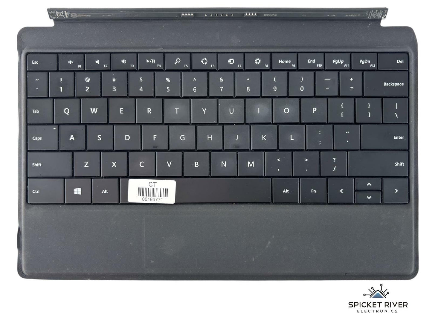 Microsoft 1602 Power Keyboard Cover for Surface Pro / Pro 2 - Black - READ