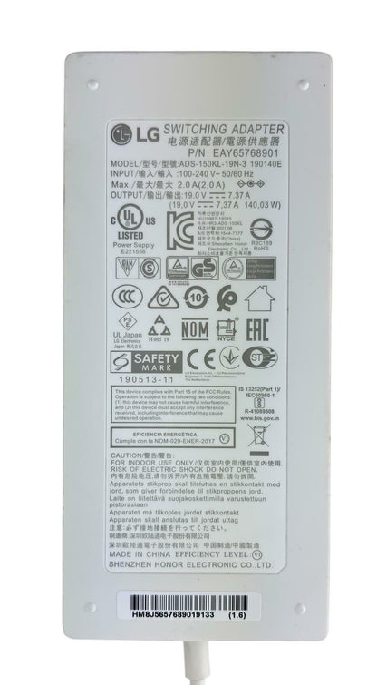 LG ADS-150KL-19N-3 19V 140W AC Power Adapter for LG Monitor EAY65768901 - READ