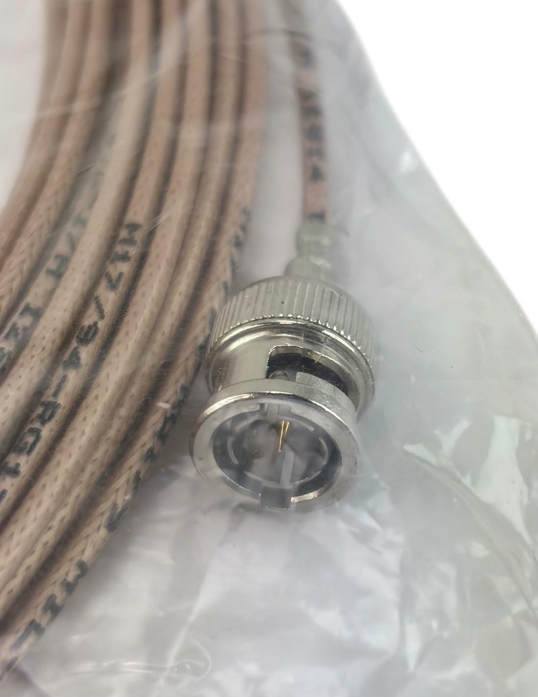 Thermax RGU-179 Teflon Silver Plated RG179 Mini SMB to BNC Male Connector - 55FT