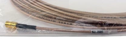 Thermax RGU-179 Teflon Silver Plated RG179 Mini SMB to BNC Male Connector - 55FT