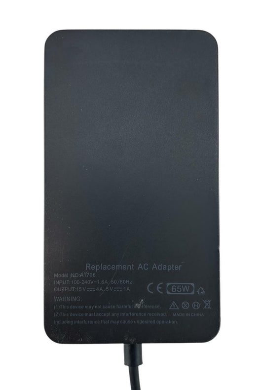 OEM Microsoft A1706 Replacement 65W AC Adapter for Surface Pro Book