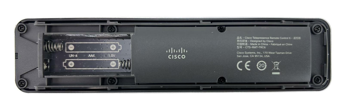 Cisco CTS-RMT-TRC6 Telepresence Remote Control 6 SX20, SX20N, SX10, SX10N