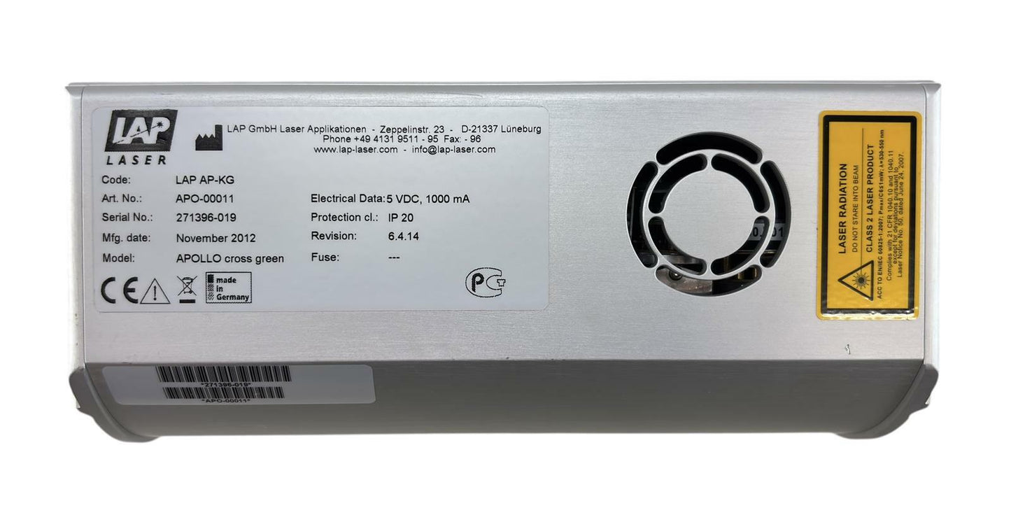LAP AP-KG Laser Apollo Cross Green Patient Alignment APO-00011