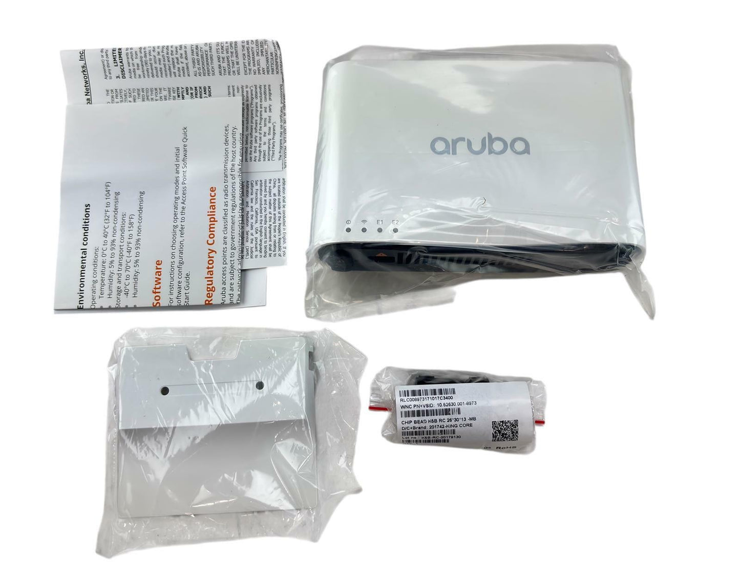 New - Open Box - Aruba AP-203RP-US PoE Unified RAP Wireless Access Point