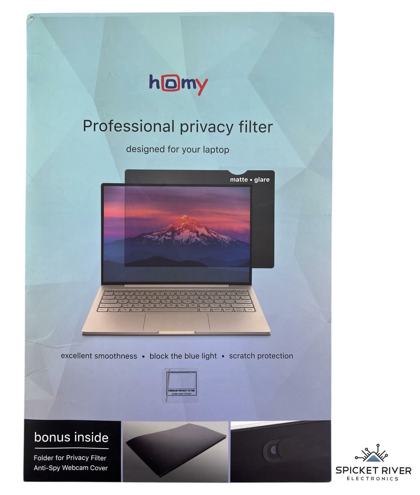 NEW - Homy Premium 14" Professional Laptop Privacy Filter