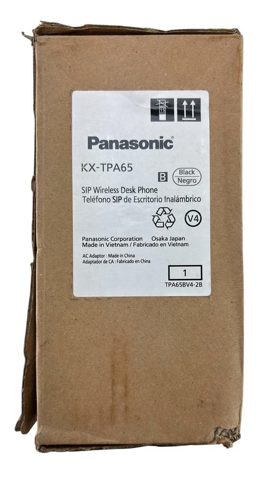 NEW - Open Box Panasonic KX-TPA65 SIP Wireless Desktop Business Phone Color LCD