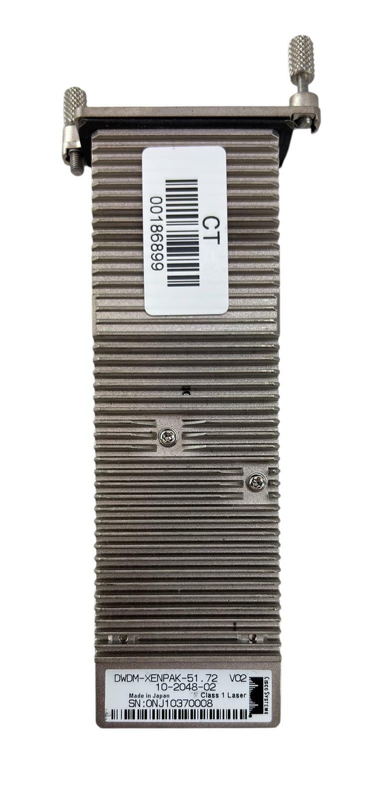 Cisco 10-2048-02 DWDM-XENPAK-51.72 10GBase-ITU 1551.72nm Fiber Transceiver