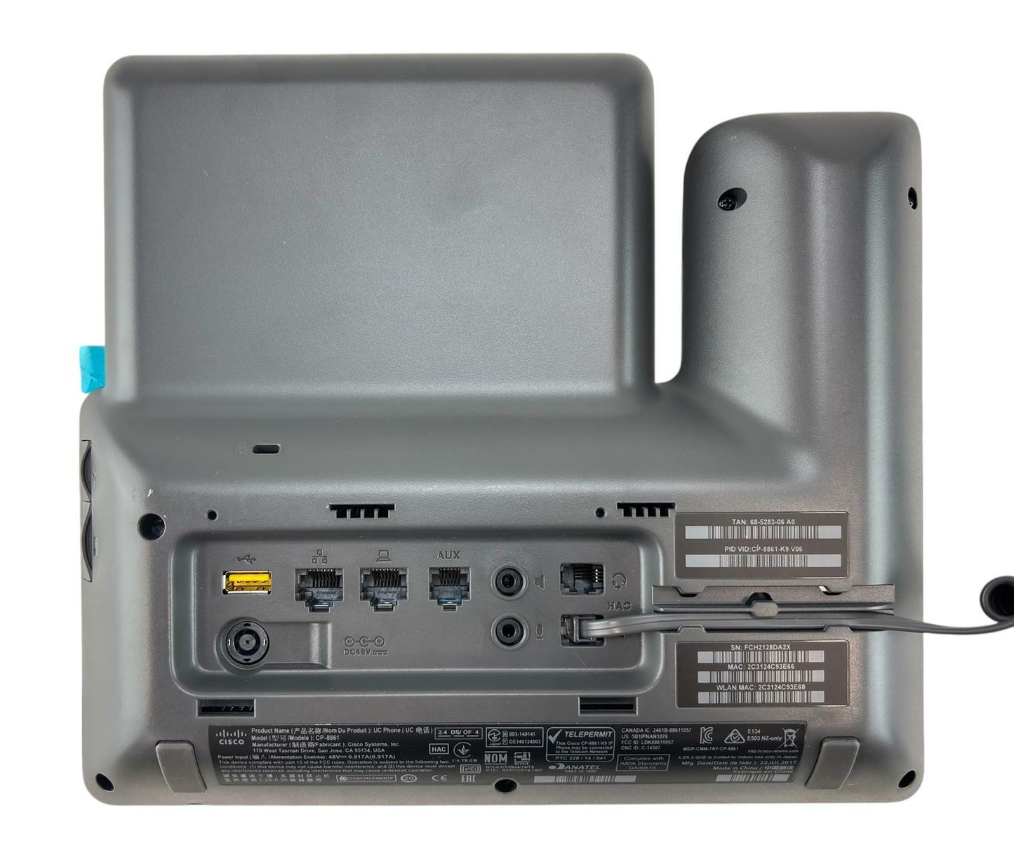 Cisco CP-8861-K9 UC Business VoIP Deskphone - No AC