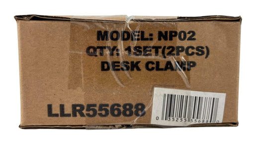 NEW - Set of 2 - Unbranded Heavy Duty Desk C-Clamp - Model NP02