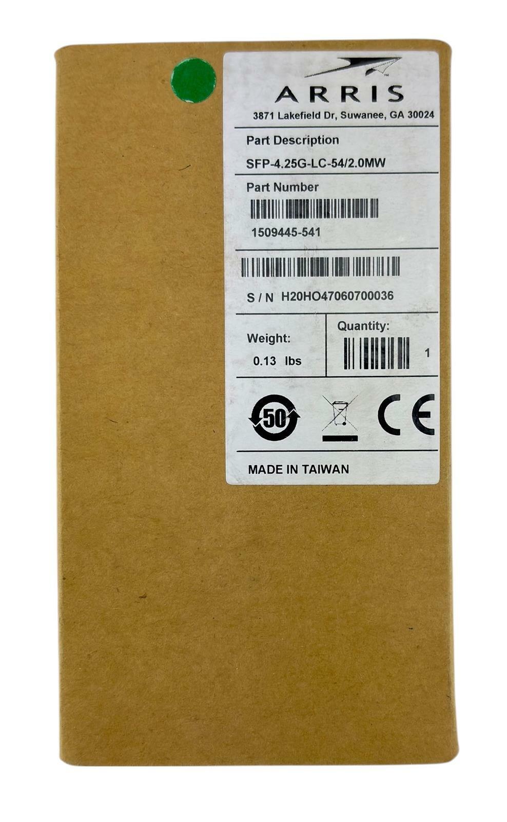 NEW - Open Box - Arris SFP-4.25G-LC-54/2.0MW Fiber Transceiver 1509445-541